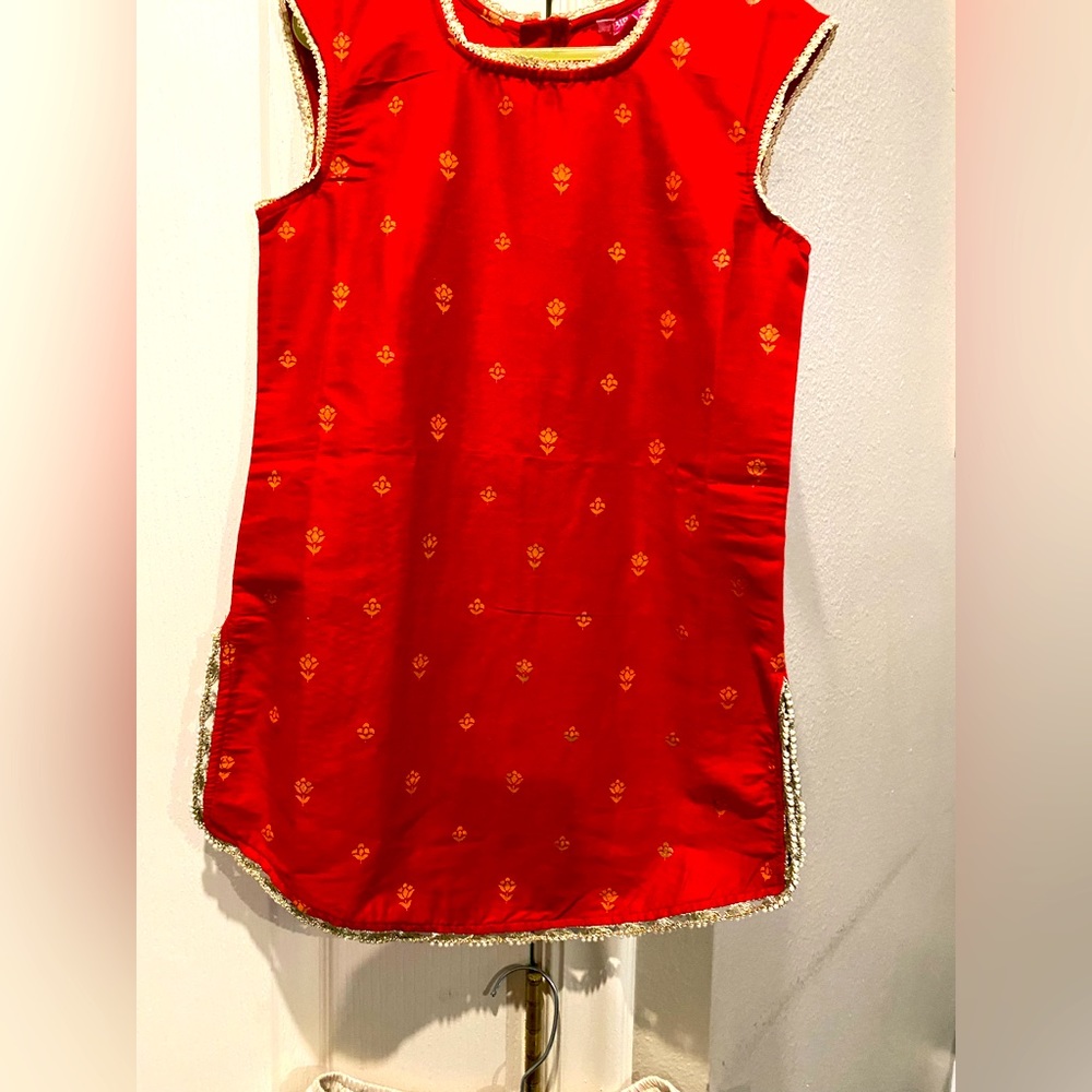 Indian short kurta with sharara style pants size 6